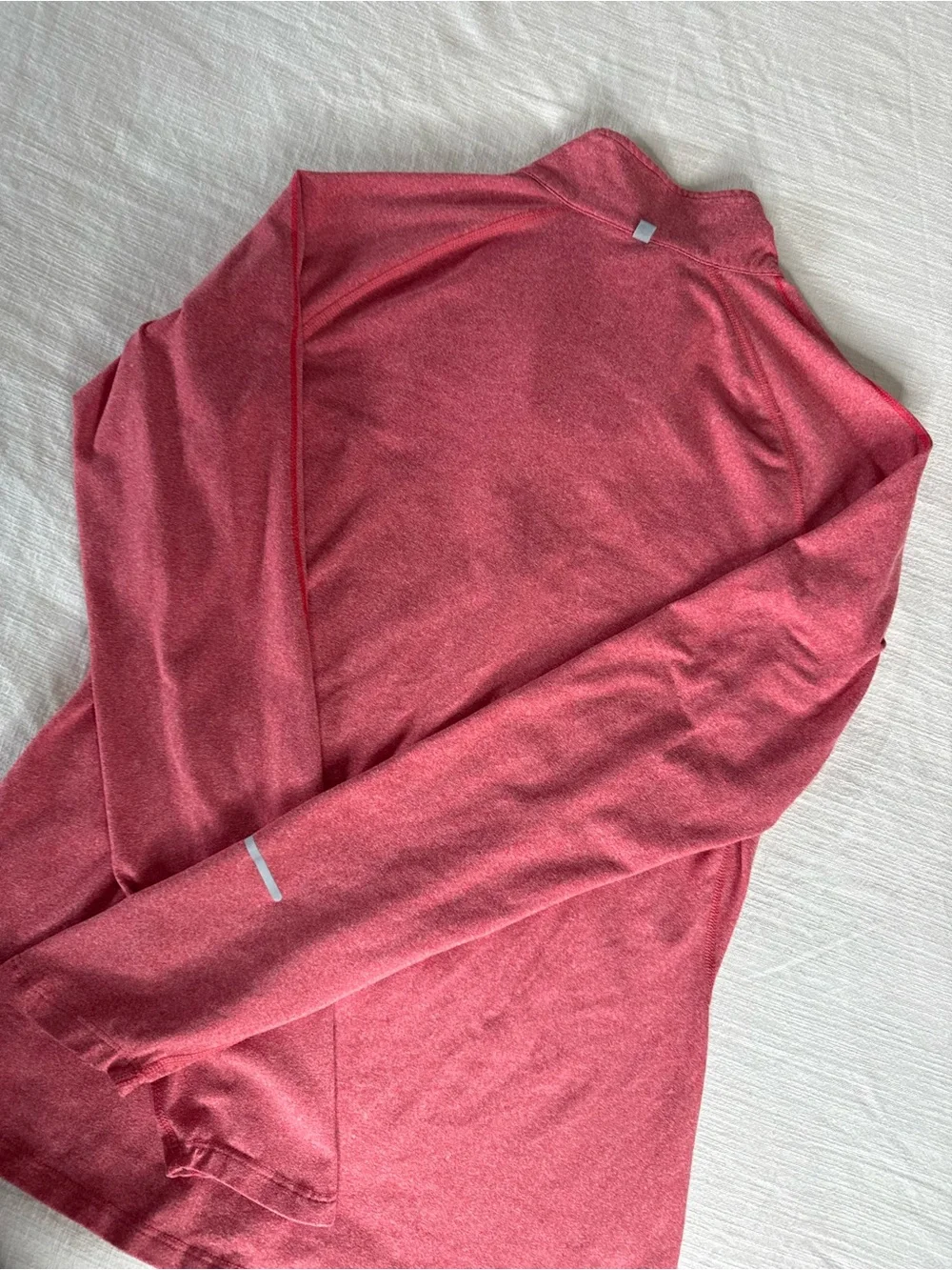 Nike Women’s Heathered Pink Quarter-Zip Pullover